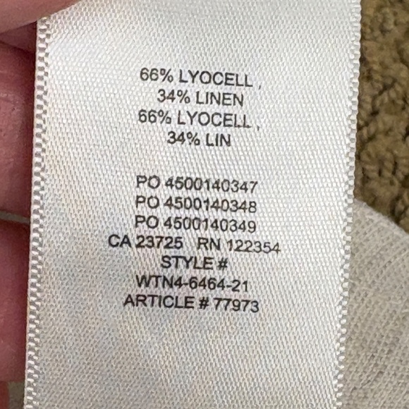 Aritzia Wilfred Women's Allant Linen Blend Ankle Trouser Pants Sz 2 Breathable - Picture 11 of 16